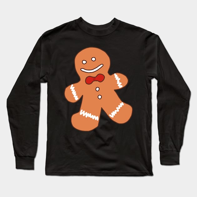 Gingerbread Cookie Long Sleeve T-Shirt by alexwestshop